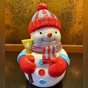 Homeworx By Harry Slatkin Trim The Tree Snowman Canister Empty